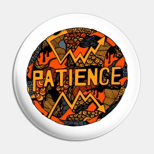 Orangrey Circle of Patience Pin