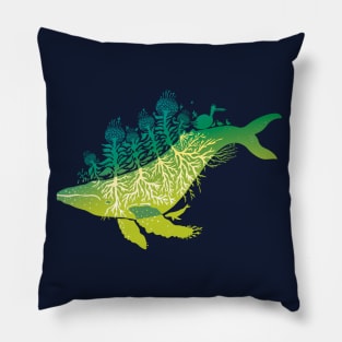 Garden Whale Pillow