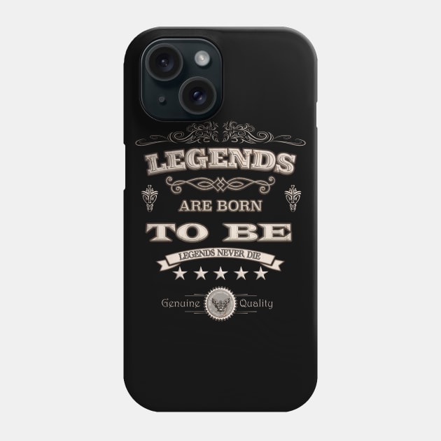 Legends Are Born To Be Retro Phone Case by Tpixx