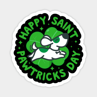 Happy Saint Pawtricks Day Funny Dog Lovers St Patricks Day Magnet