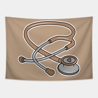 Stethoscope - taupe brown color Tapestry
