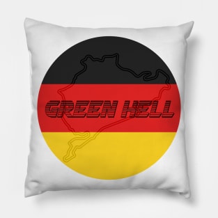 Nurburgring Nordschleife German Race Track - Famous Circuit Green Hell Pillow