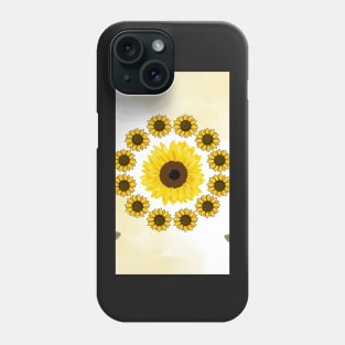 sunflower circle Phone Case