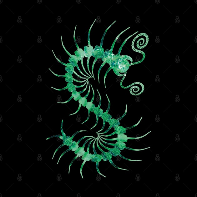 Electric Green Centipede by IgorAndMore