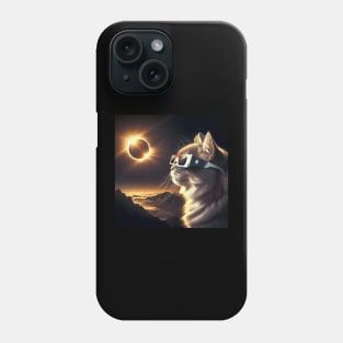 Funny Cat watching an Eclipse Phone Case