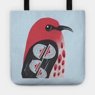 Native Birds of Australia Collage - Set 5 Scarlet Honeyeater Tote