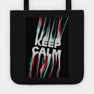 "KEEP CALM" Inspirational Poster | Stay Cool and Collective in Any Situation Tote