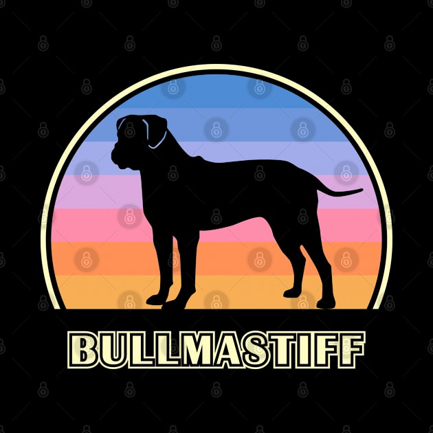 Bullmastiff Vintage Sunset Dog by millersye