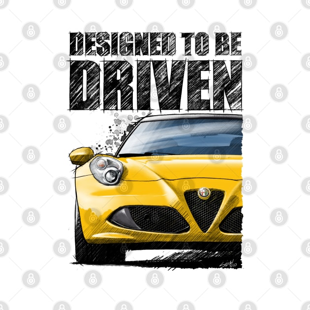 Designed to be Diven Alfa 4C by stefansautoart