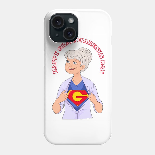 HAPPY GRANDPARENTS DAY Phone Case by SaraJon2032