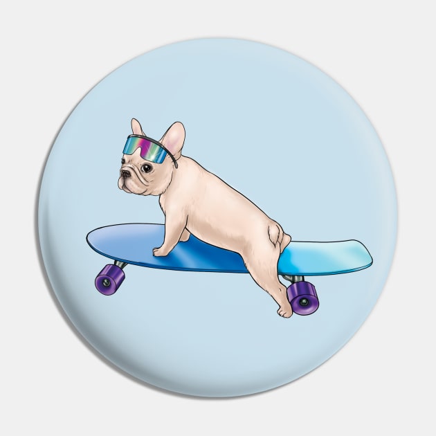 Skater Dog Pin by jennyalamode