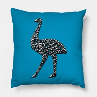 Metallic Emu Pillow