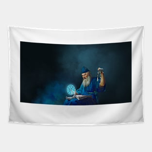 Transmutation Wizard Realism Art Tapestry