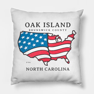 Oak Island, NC Summer Patriotic Pride This Fourth Pillow