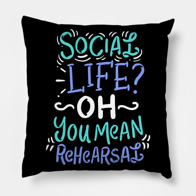 Theatre Rehearsal Pillow by Design Seventytwo