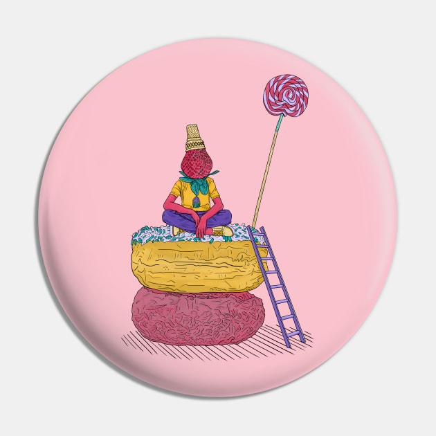 Doughnut Shop Pin by RtowneArt