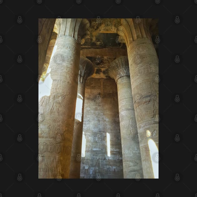 Columns in Ancient Egyptian Temple by Anastasia-03