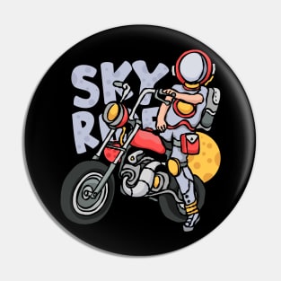 Astronaut rider Pin