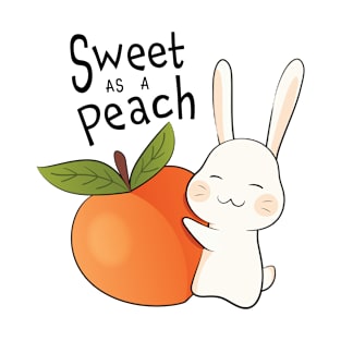 Sweet as a Peach Bunny T-Shirt