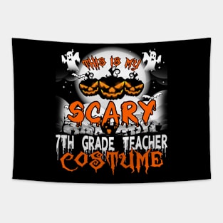 This is My Scary 7th Grade Teacher Costume Halloween Tapestry