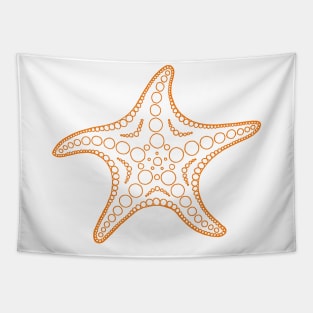 Starfish (orange/white) Tapestry