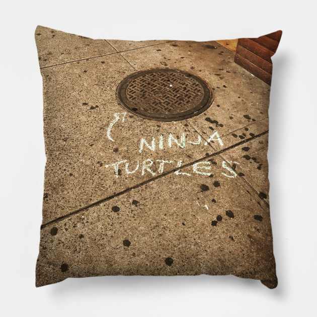 Ninja Turtles Pillow by Tess Salazar Espinoza