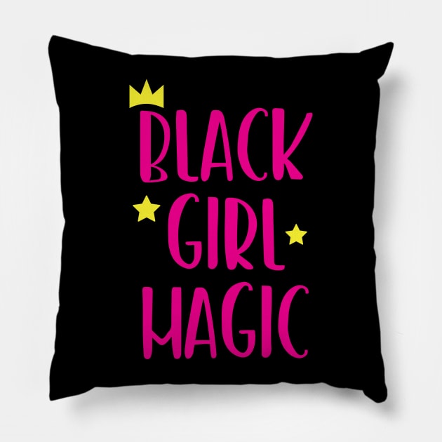 Black Girl Magic, Black Women, African American Pillow by UrbanLifeApparel