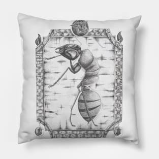 Ant in Frame Pillow