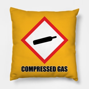warning: compressed gas Pillow