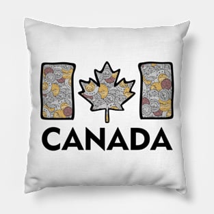 Canadian Coin Flag Pillow