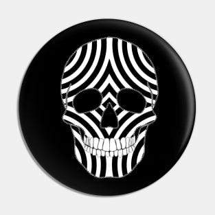 Two Tone Skull Pin