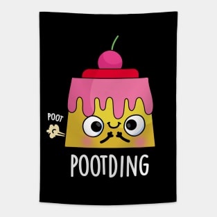 Poot-ding Funny Pudding Fart Pun Tapestry