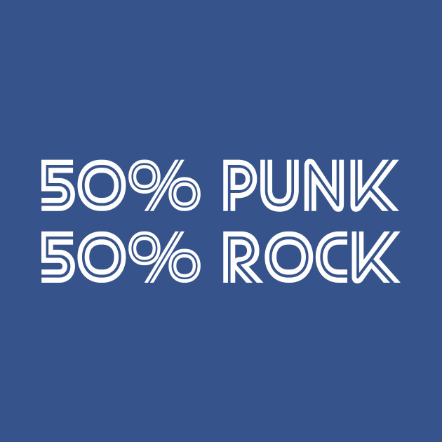 Discover 50% PUNK 50% ROCK - Punkrock - T-Shirt