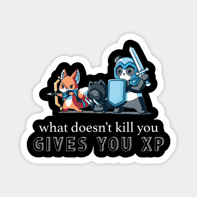 What Doesn't Kill You Gives You XP | D&D Design Magnet by AmandaPandaBrand