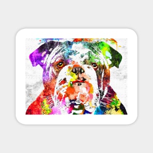 Bulldog Grunge Magnet