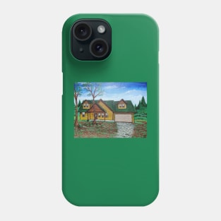 Log Cabin at the Lake Phone Case