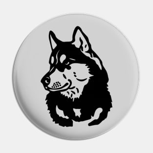 Husky Outline Pin