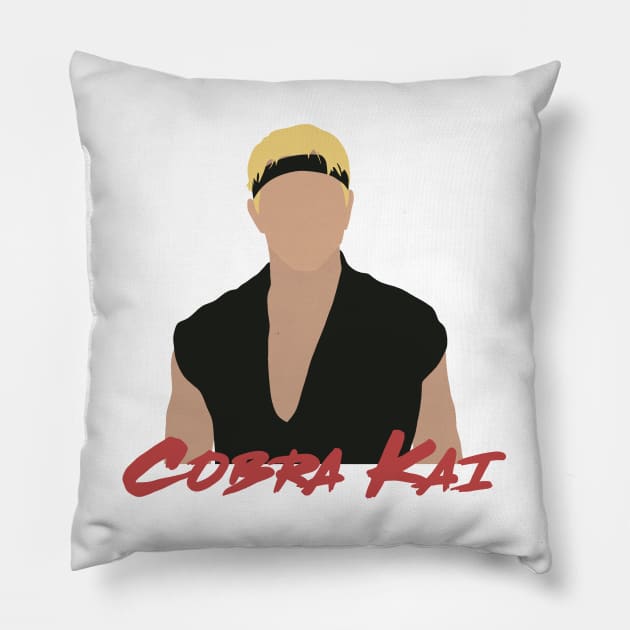 Cobra Kai - Johnny Lawrence Pillow by valentinahramov