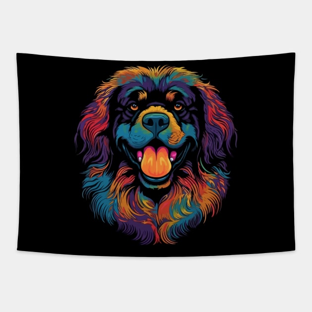 Tibetan Mastiff Smiling Tapestry by JH Mart