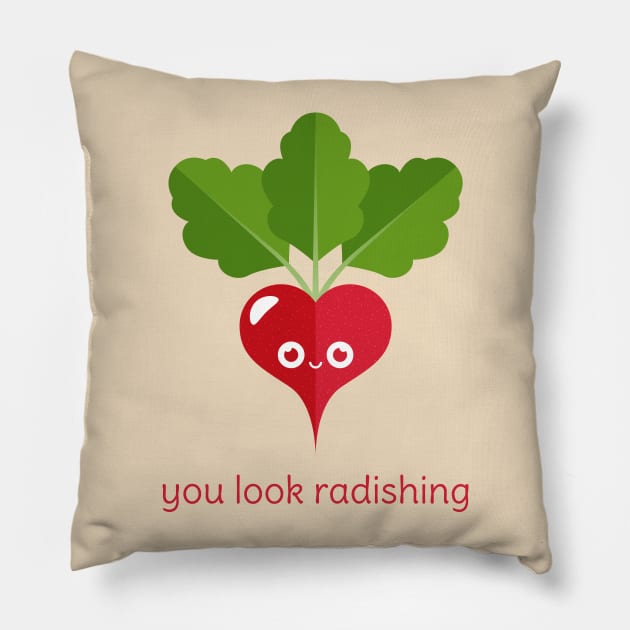 You Look Radishing Pillow by slugbunny