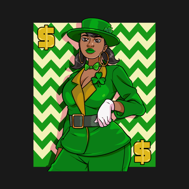 African American Leprechaun St. Patricks Day by Noseking