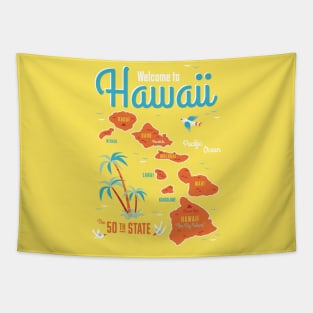 Welcome to Hawaii Tapestry