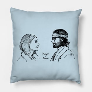 Margot and Richie Tenenbaum - B&W Pillow