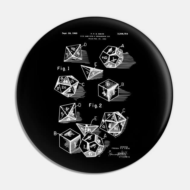 Dice Set Tabletop Games Patent Blueprints 1963 Pin by MadebyDesign