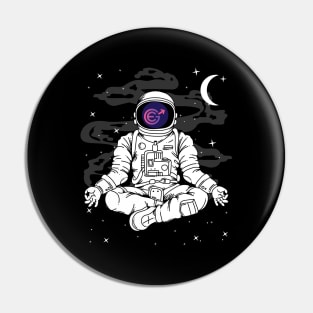 Astronaut Yoga Evergrow EGC Coin To The Moon Crypto Token Cryptocurrency Blockchain Wallet Birthday Gift For Men Women Kids Pin