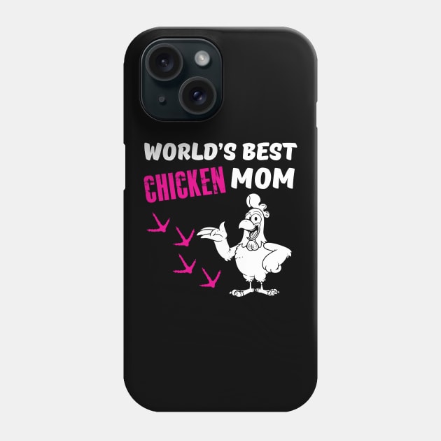 Chicken Mom Phone Case by Dojaja