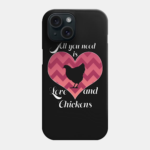 Love and chickens Phone Case by Life thats good studio