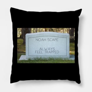 Funny Halloween Gravestone Pillow