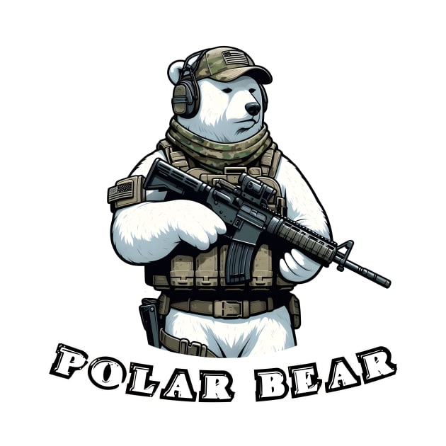 Tactical Polar Bear by Rawlifegraphic