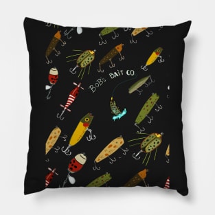 Vintage Fishing Lures Pillow